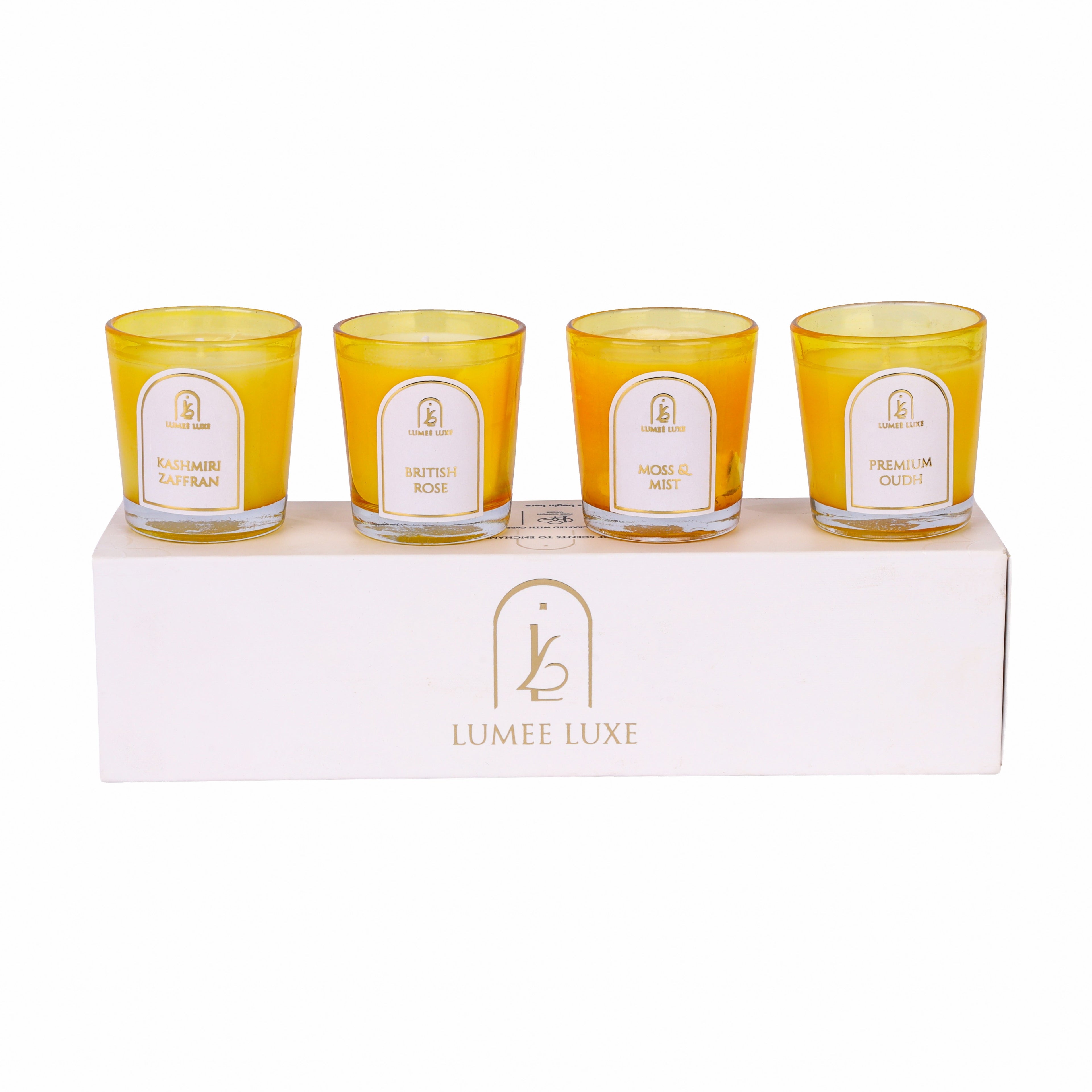 The Candle Quartet - Set of 4 - Soy Wax - Handpoured - Essential Oils - White