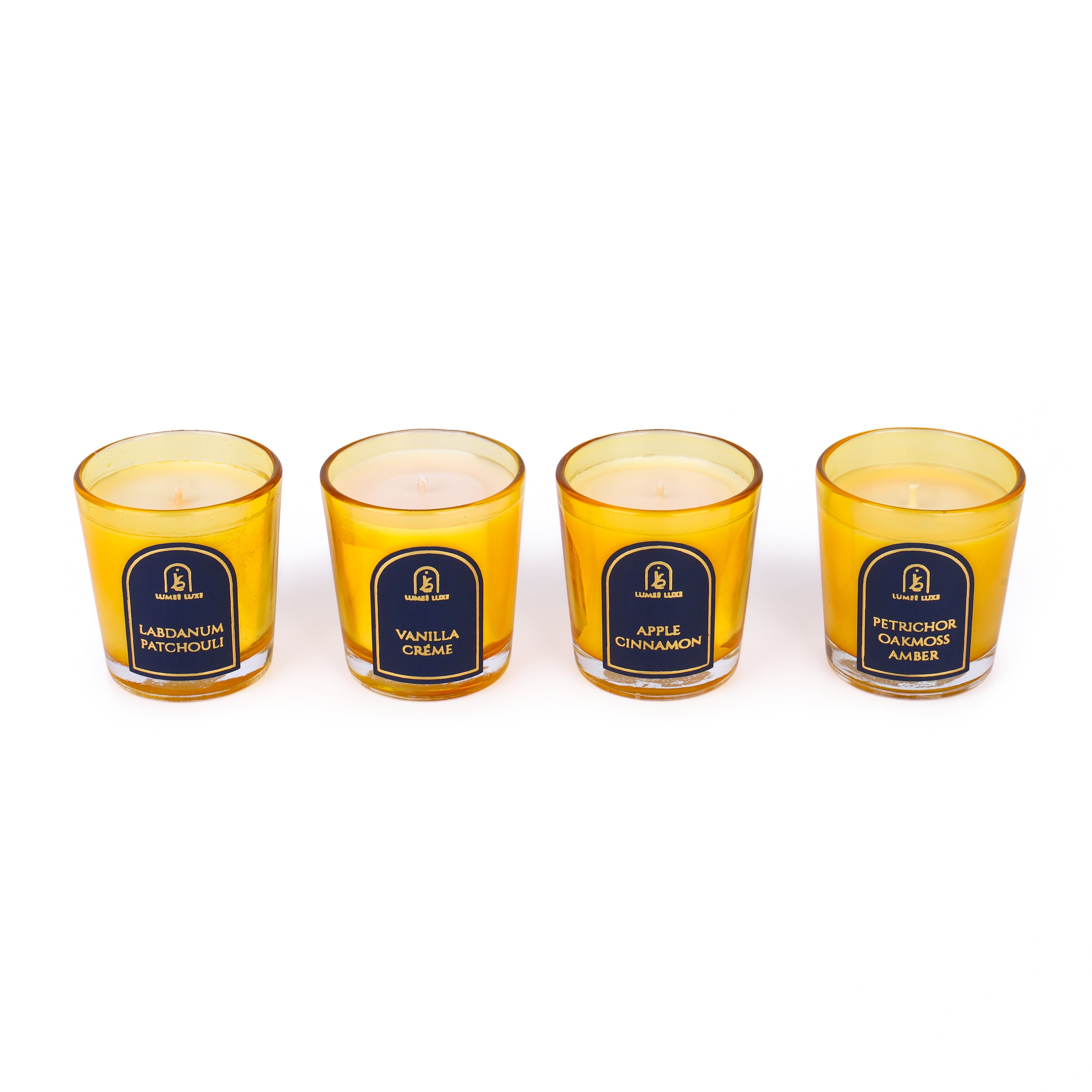 The Candle Quartet - Set of 4 - Soy Wax - Handpoured - Essential Oils - Royal Blue