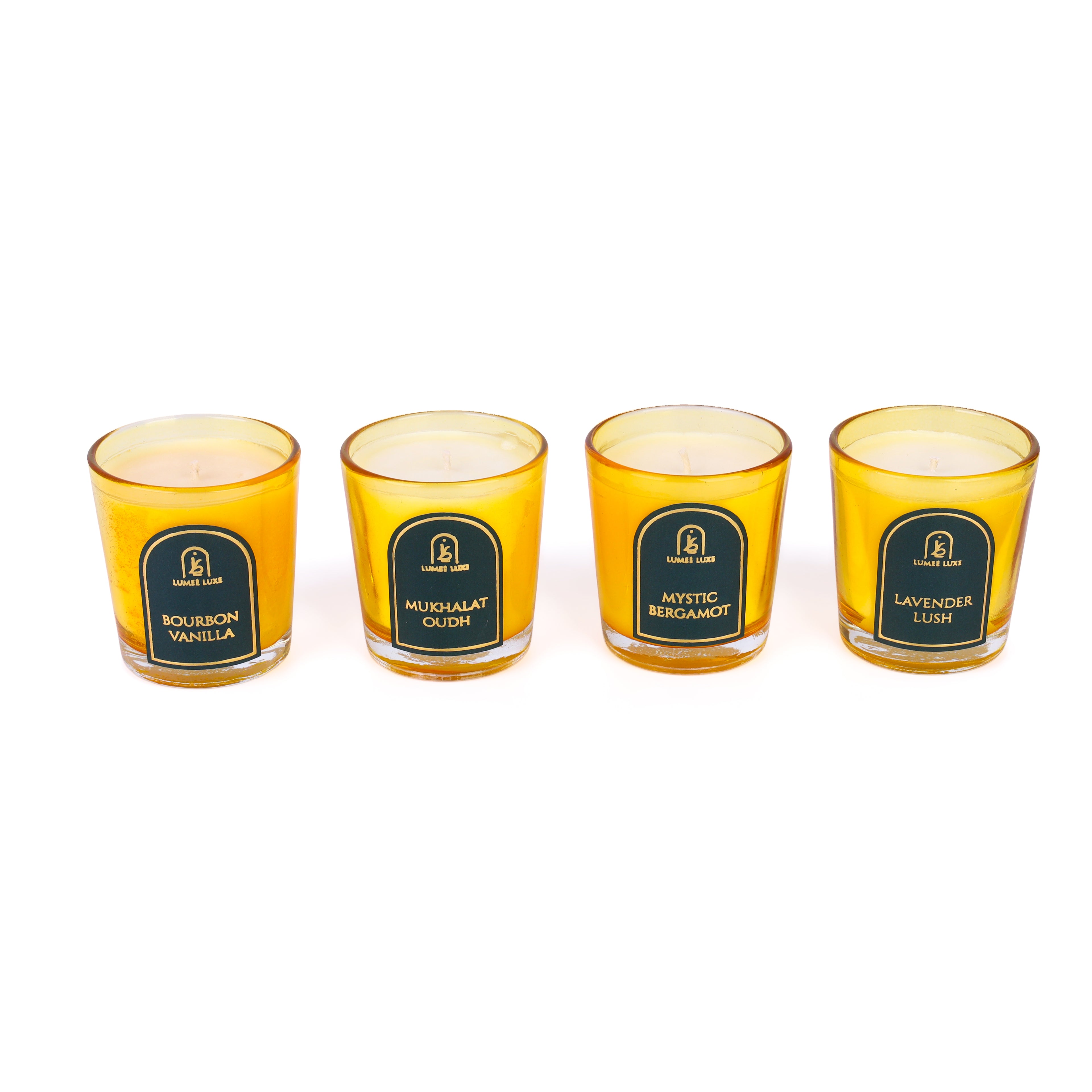 The Candle Quartet - Set of 4 - Soy Wax - Handpoured - Essential Oils - Forest Green