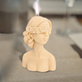 Blind Folded Lady - Sculpture Candle - Soy Wax - Hand Pured - Hand Crafted