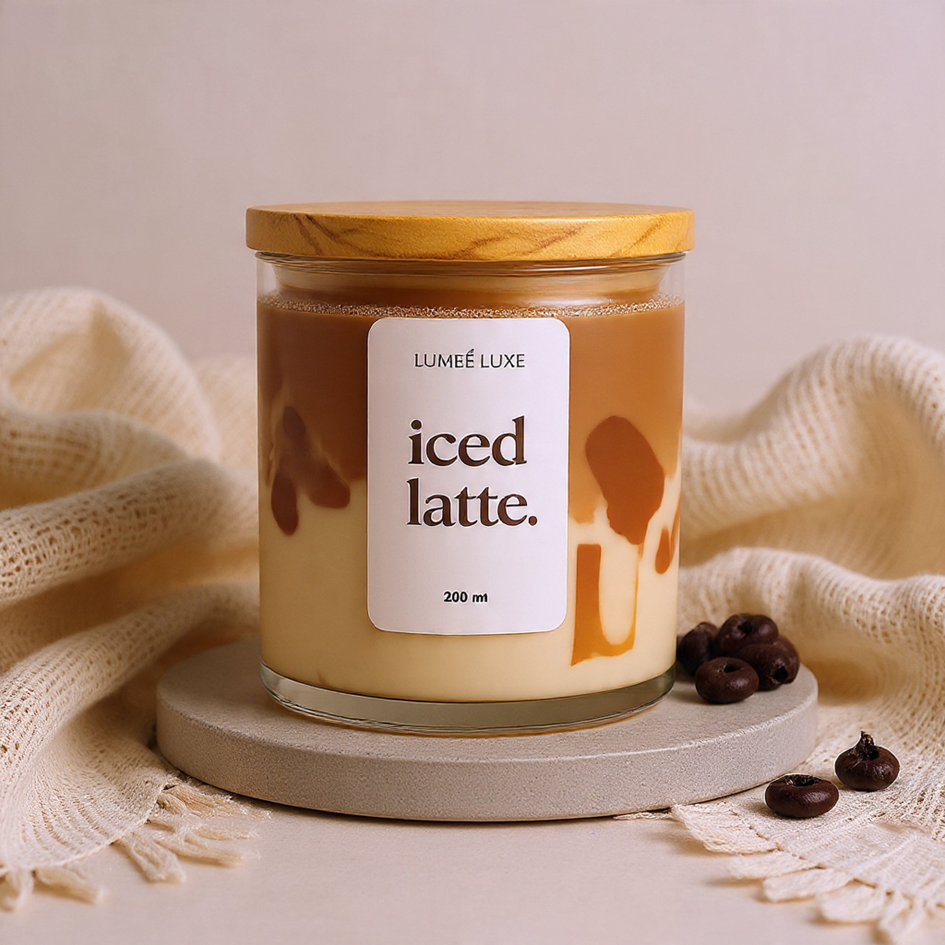 Iced Latte Candle - Soy Wax & Gel Wax