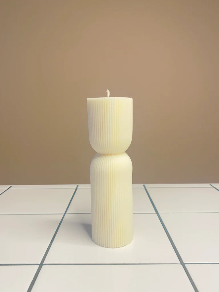 Hourglass Pillar - Soy Wax - Essential Oils - Handpoured - Handcrafted