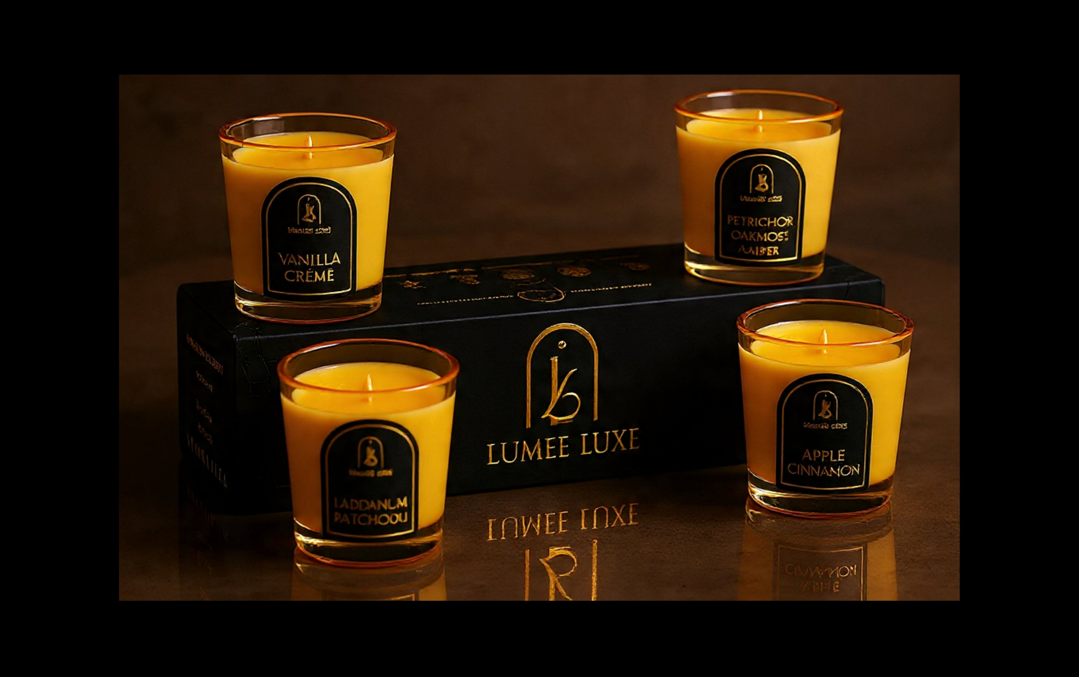 The Candle Quartet - Set of 4 - Soy Wax - Handpoured - Essential Oils - Royal Blue