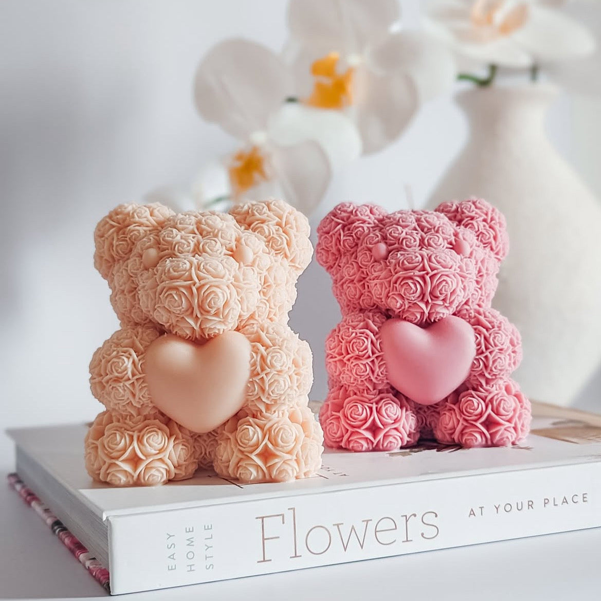 Teddy Bear Candle - Scented - Soy Wax - Hand Poured