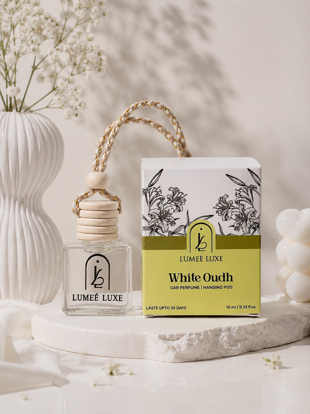 Car Perfume - White Oudh- Hanging Pod
